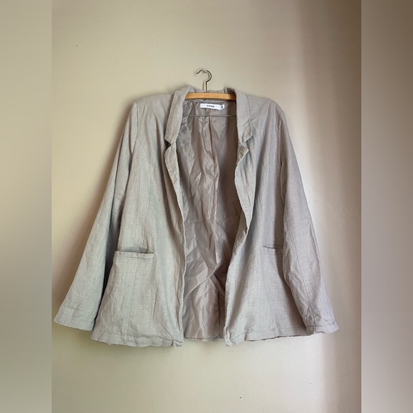 JustFab Jackets & Blazers - Just Fab Linen Like Blazer